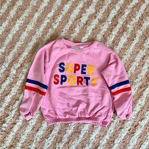 Mini Rodini Pink 'Super Sporty' Sweatshirt